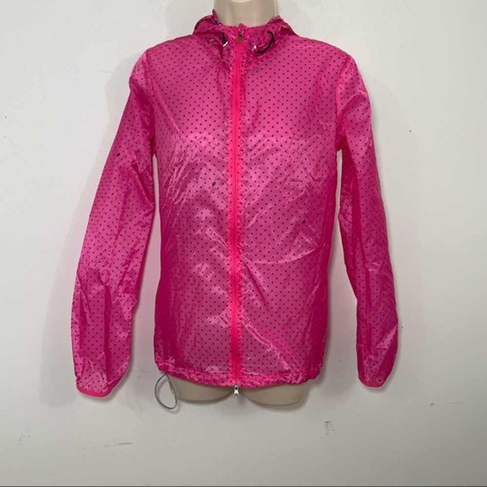 Nike Vapor Cyclone Pink & Pink   Dot Running Jacket Women's Size Small
